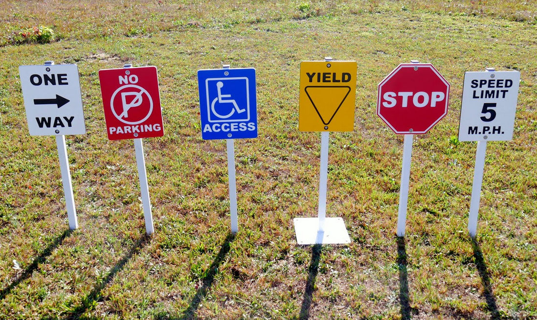 Traffic Signs For A Trike Path