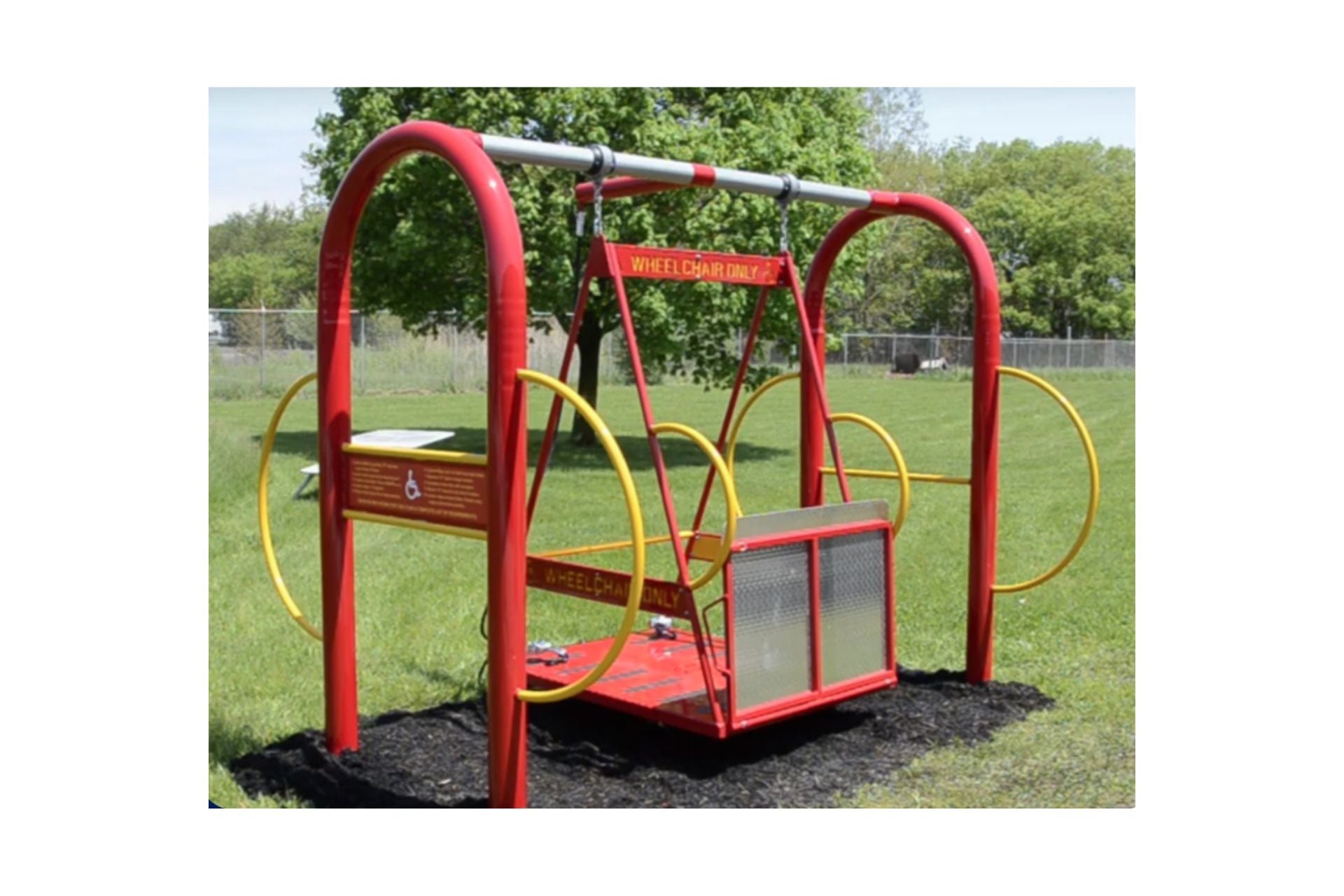 Freedom Glider ADA Accessible Swing Set Platform
