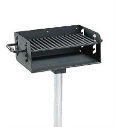 Rotating Pedestal Adjustable Grill with 300 Square Inch Cook Area