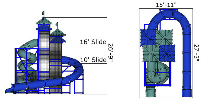 The Coral Sea Water Slide