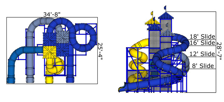 The Pacific Ocean Water Slide