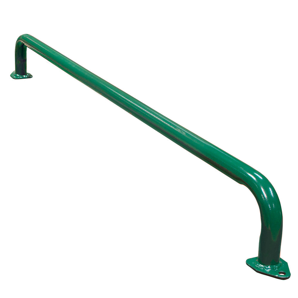 Metal Safety Handrail Coated Green 37 Inch, Pair of 2
