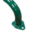 Metal Safety Handrail Coated Green 37 Inch, Pair of 2