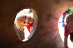 Nature Themed Playground Log Crawl Tunnel