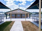 Hip Roof Shade Structure with 4 Posts