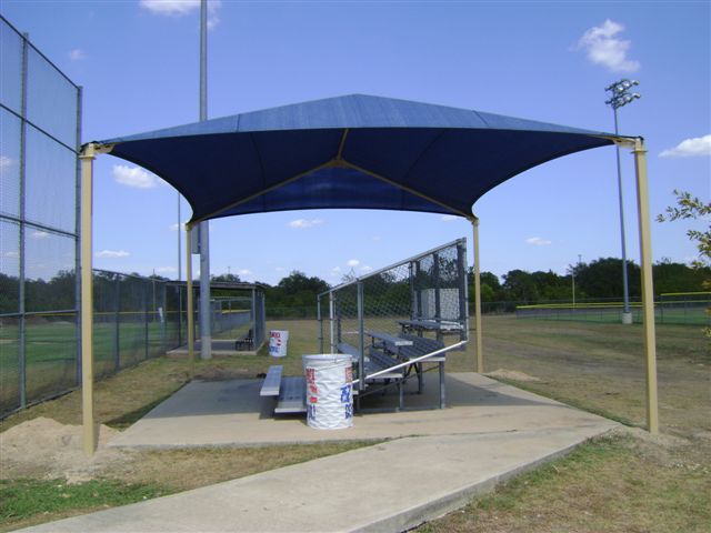 Hip Roof Shade Structure with 4 Posts