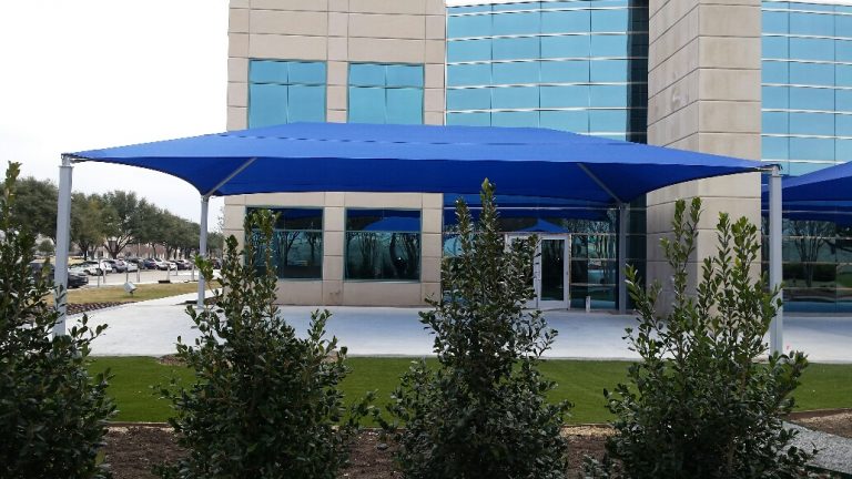 Hip Roof Shade Structure with 4 Posts