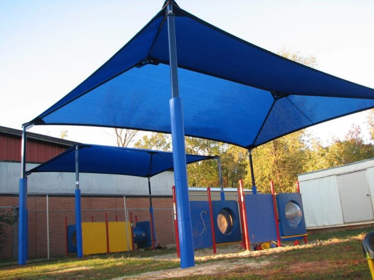 Hip Roof Shade Structure with 4 Posts