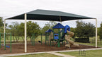 Hip Roof Shade Structure with 4 Posts