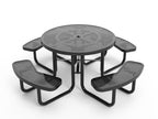 Perforated Steel 46" Round Picnic Table