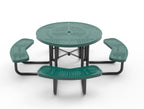 Perforated Steel 46" Round Picnic Table