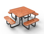 Perforated Steel 46" Square Picnic Table