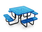 Perforated Steel 46" Square Picnic Table