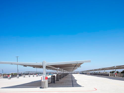 Cantilever Wing Cabled Double Slanted Shade Structure