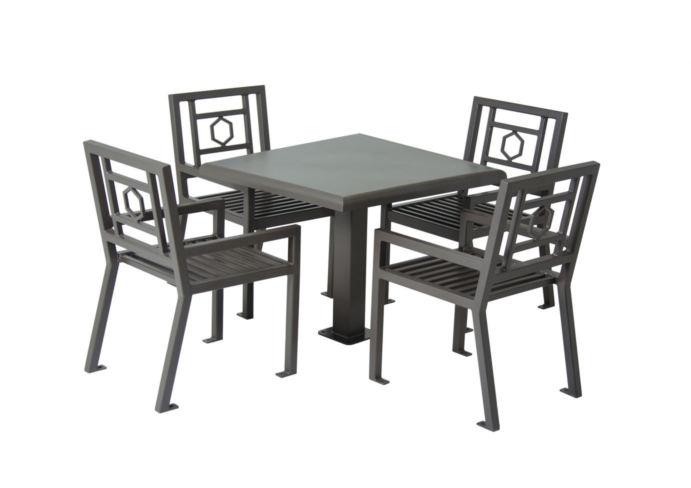 Huntington Table with 4 Chairs - 36" Square
