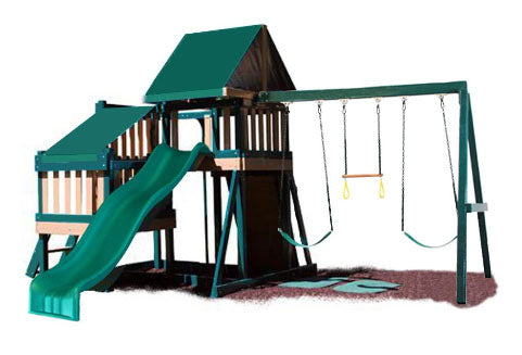 Congo Monkey Wooden Swing Set Design 2
