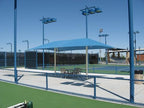 Hip Roof Shade Structure with 2 Posts