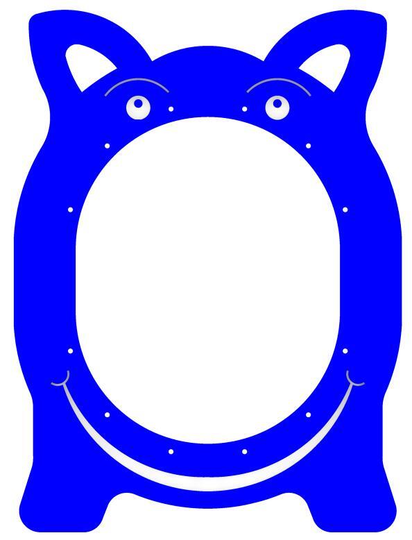 Double Straight Fun Crawl Tube With Animal Faces