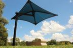 Single Post Pyramid Cantilever Shade Structure