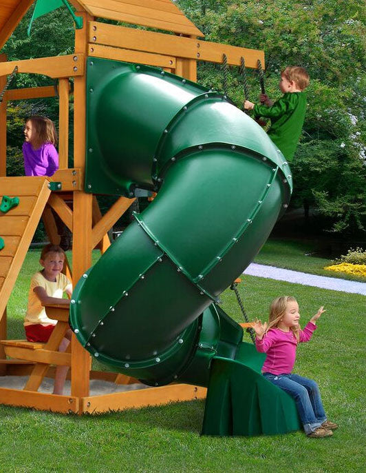 Extreme Turbo Tube Slide 5 Foot High Deck (Green)