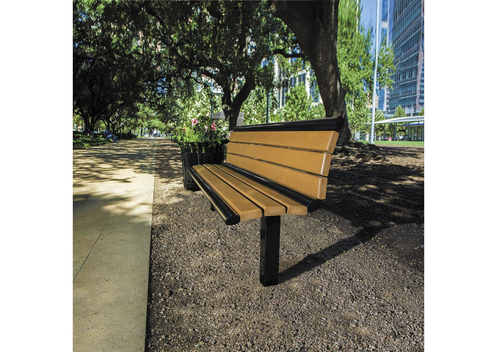 Richmond Recycled Bench with Back