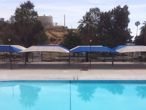 Full Cantilever Hip Roof Shade Structure
