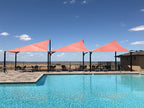 Wave Shade Structure with 4 Posts