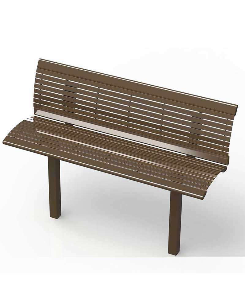 Richmond Steel Bench with Back
