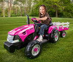 CASE IH Magnum Tractor With Trailer 12-Volt Ride On Vehicle
