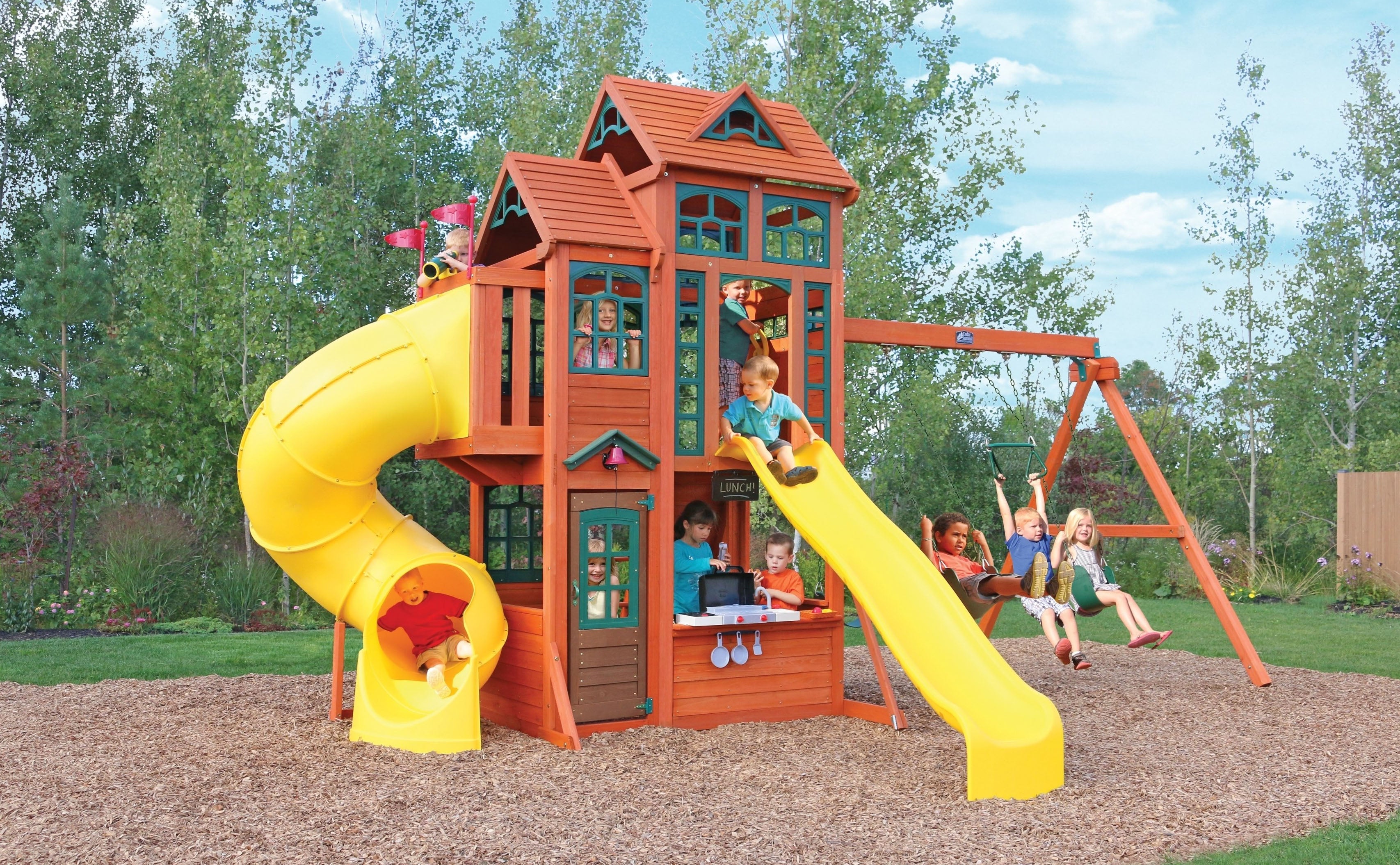 Canyon Ridge Wooden Swing Set