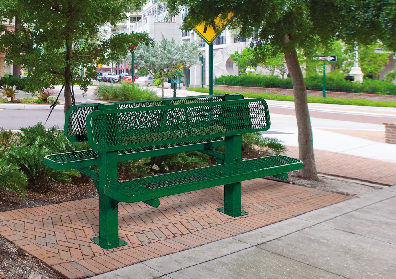 Double Sided Bollard Bench