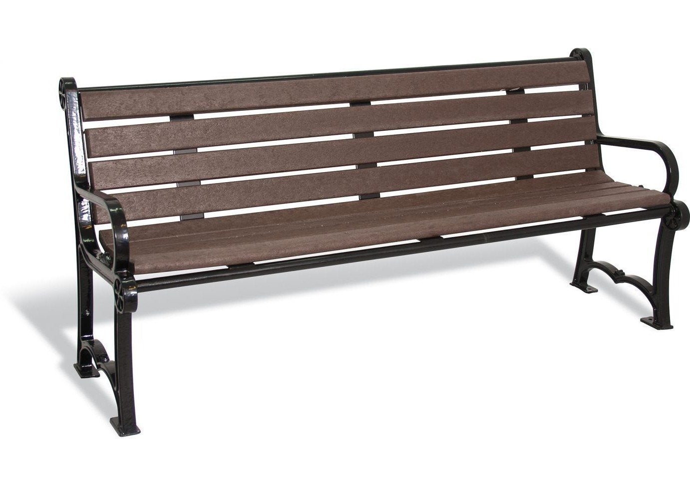 Charleston Recycled Bench with Back