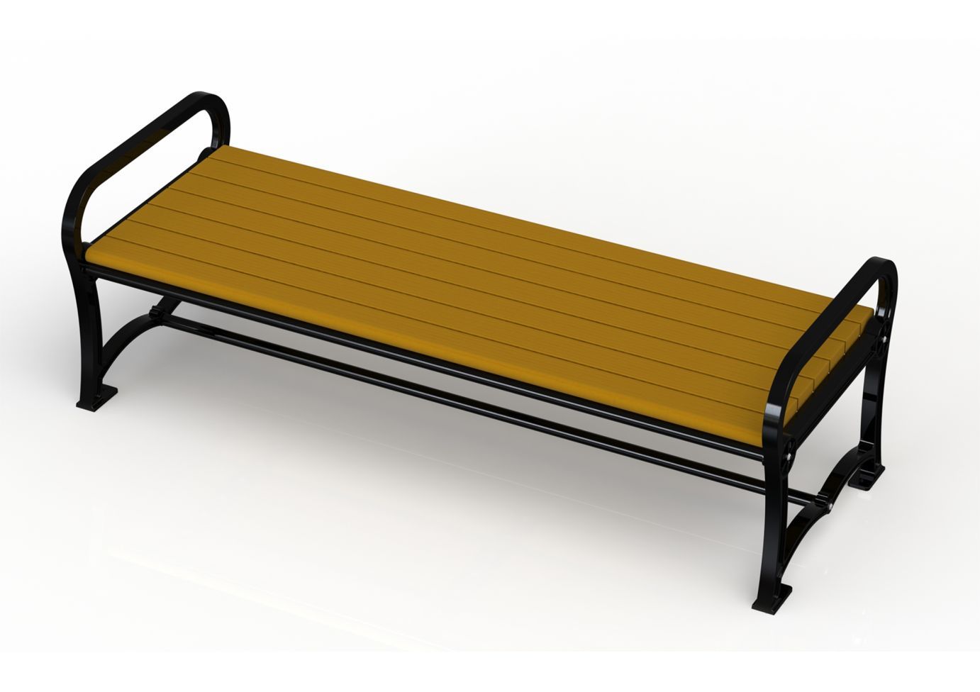 Charleston Recycled Bench without Back