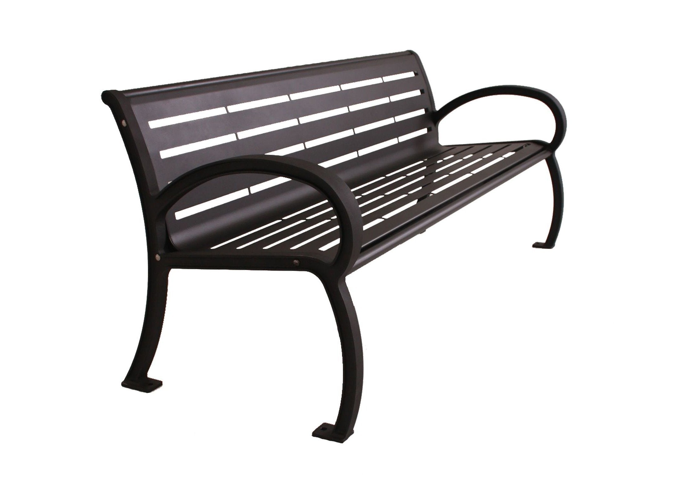 Wilmington Horizontal Slat Bench with Back