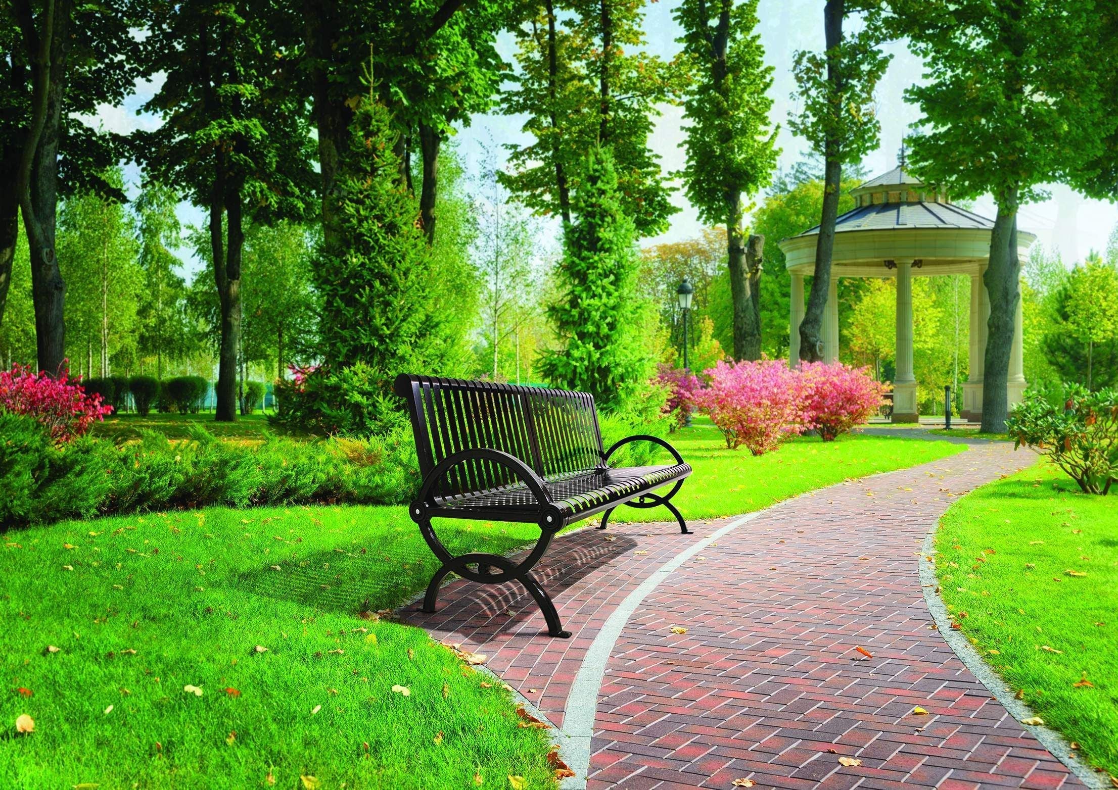 Durham Bench with Back