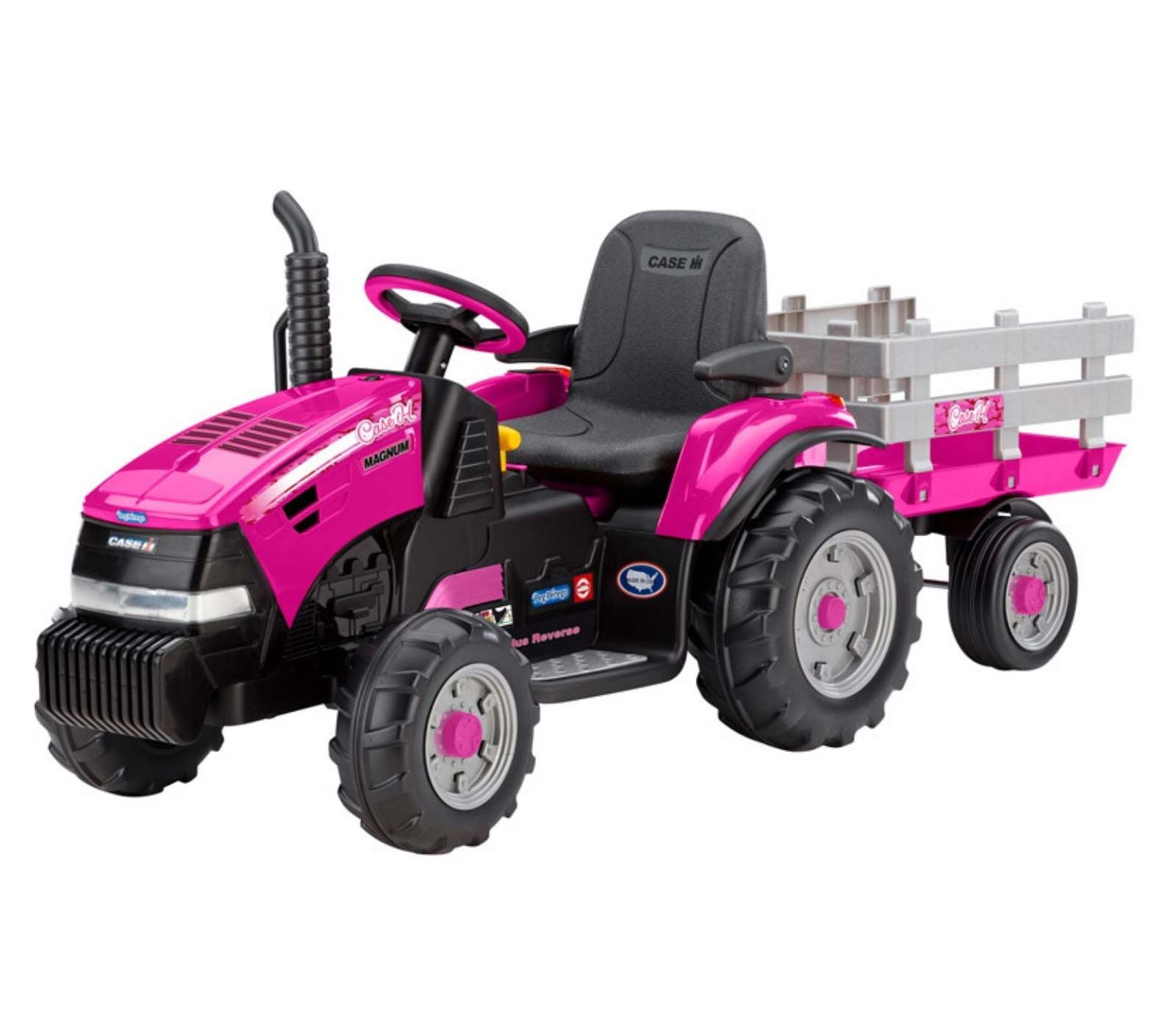 CASE IH Magnum Tractor With Trailer 12-Volt Ride On Vehicle