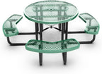 Expanded Metal 46" Round Picnic Table