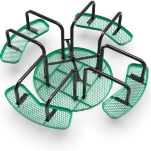 Expanded Metal 46" Round Picnic Table