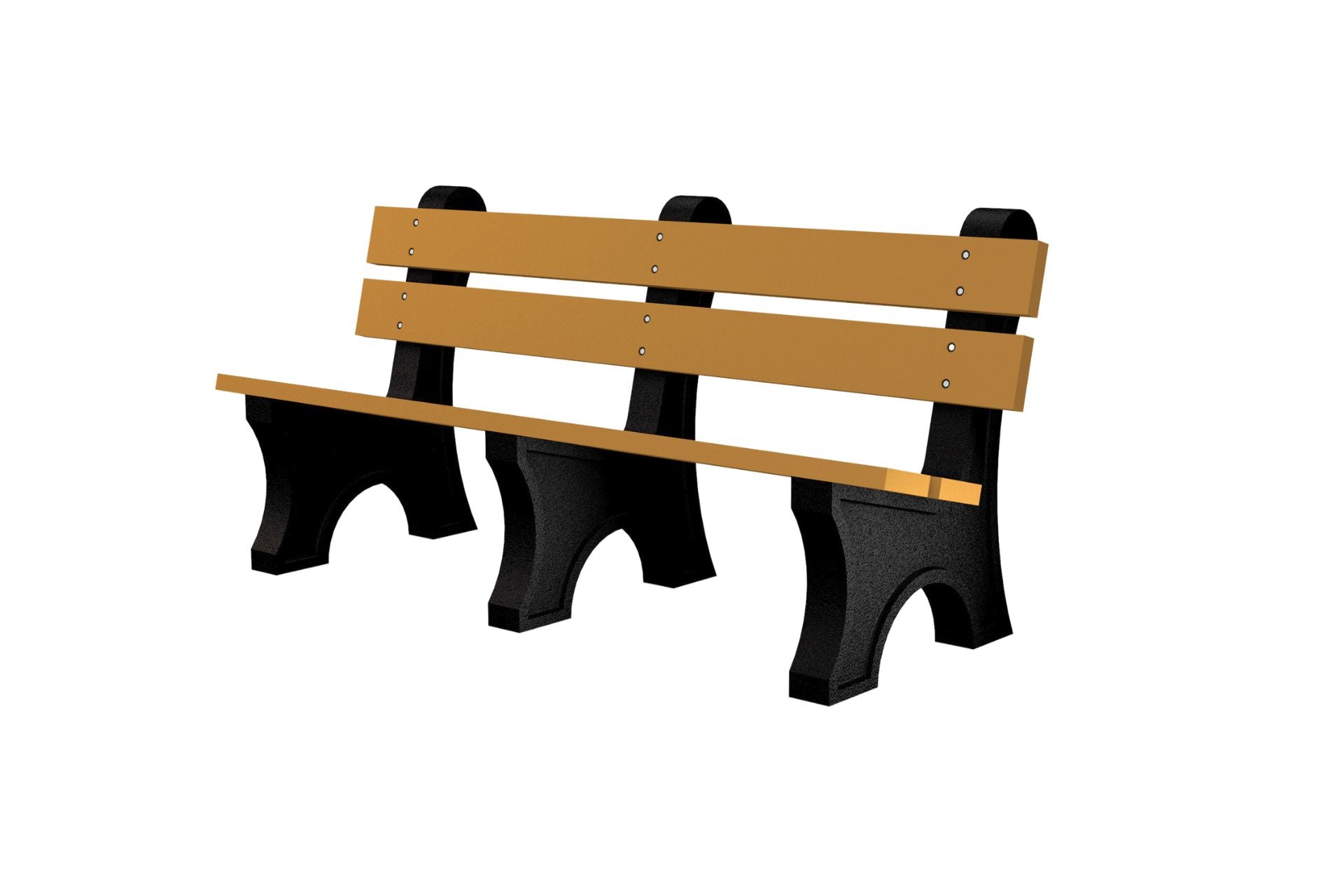 Colonial Recycled Plastic Park Bench