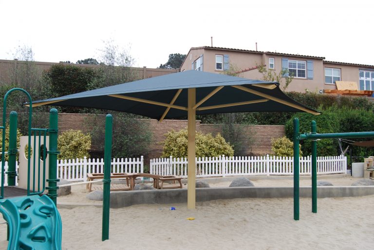 Center Post Square Umbrella Shade