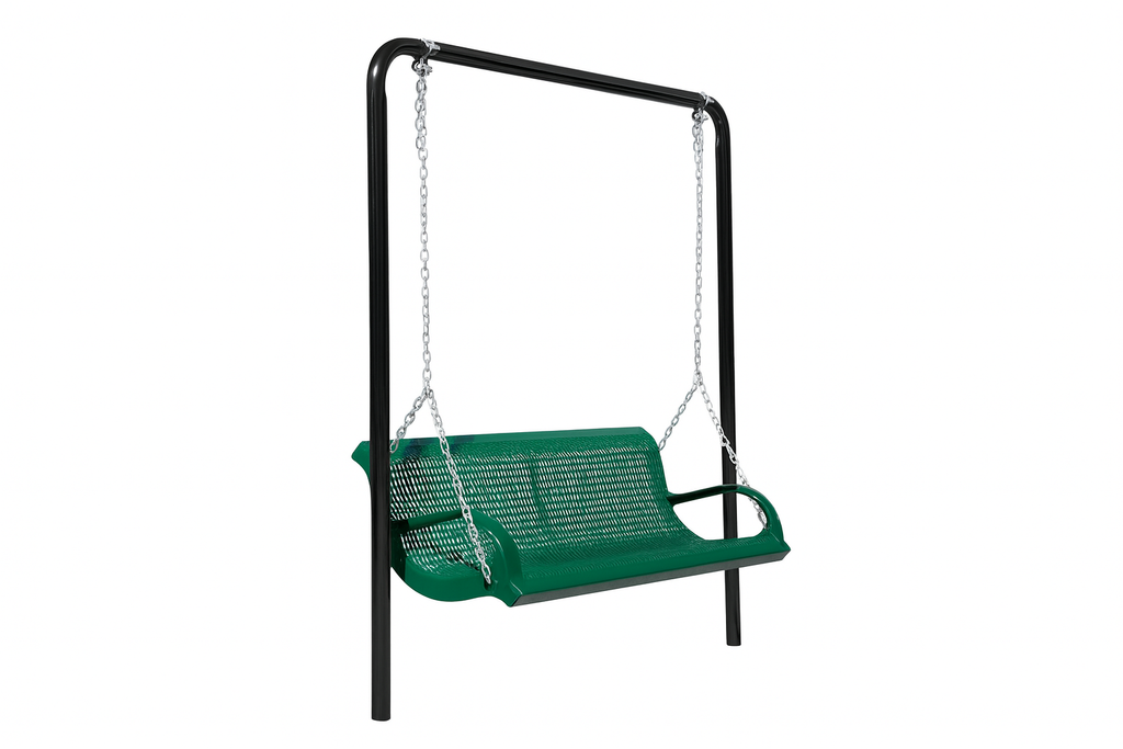 Commercial Grade Steel Lawn Swing and Frame