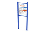 Double-Sided Safety and Welcome Sign