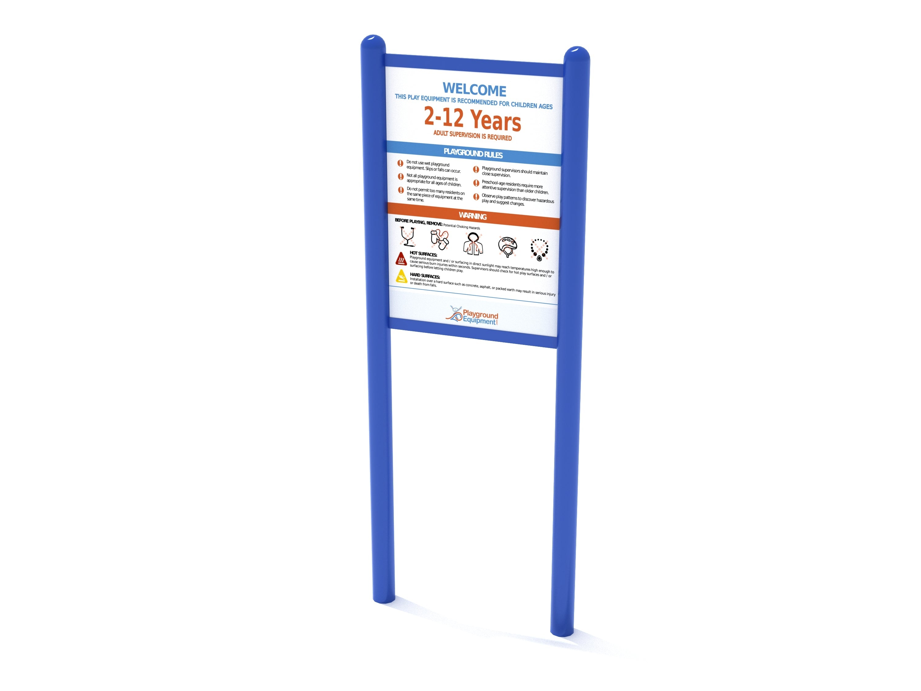 Double-Sided Safety and Welcome Sign