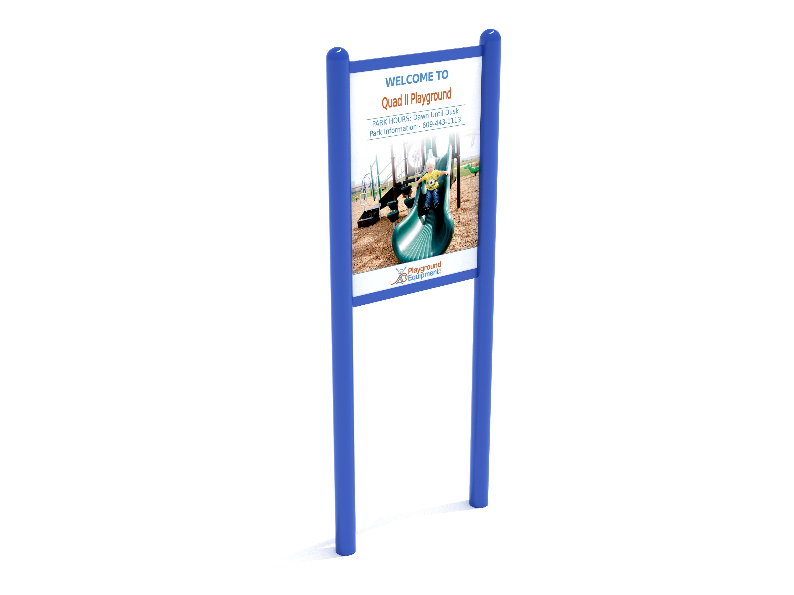 Double-Sided Safety and Welcome Sign