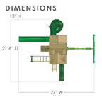 Empire AP Wooden Swing Set