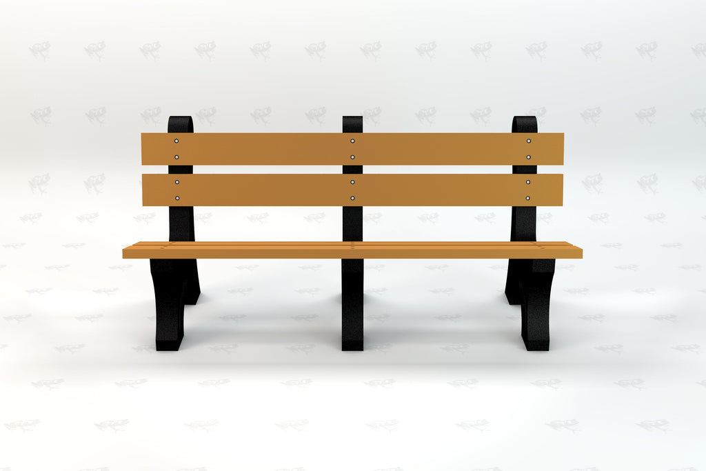 Colonial Recycled Plastic Park Bench