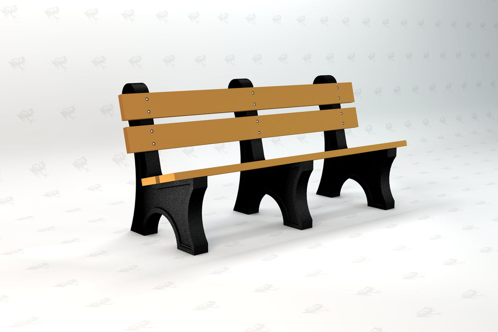 Colonial Recycled Plastic Park Bench