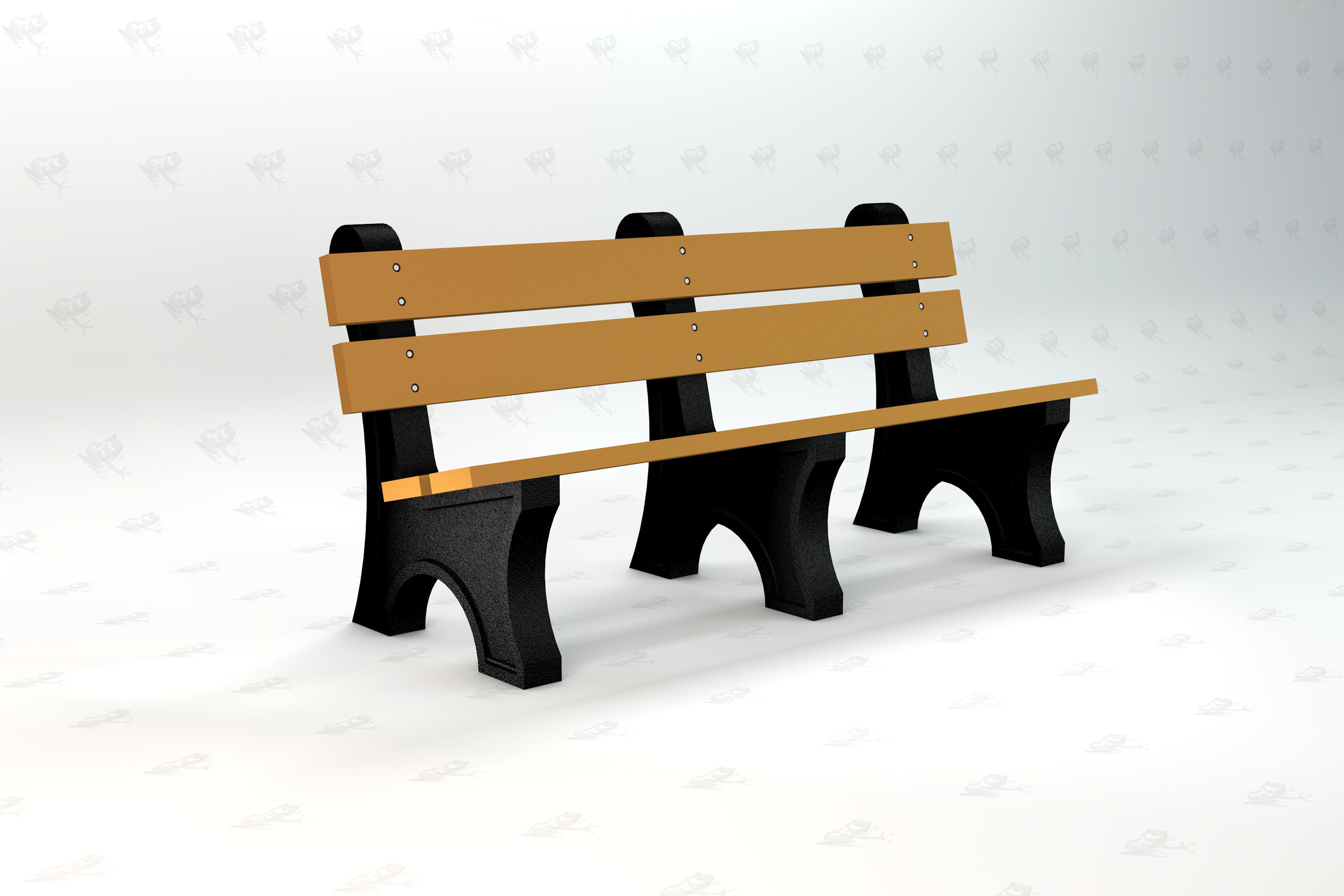 Colonial Recycled Plastic Park Bench