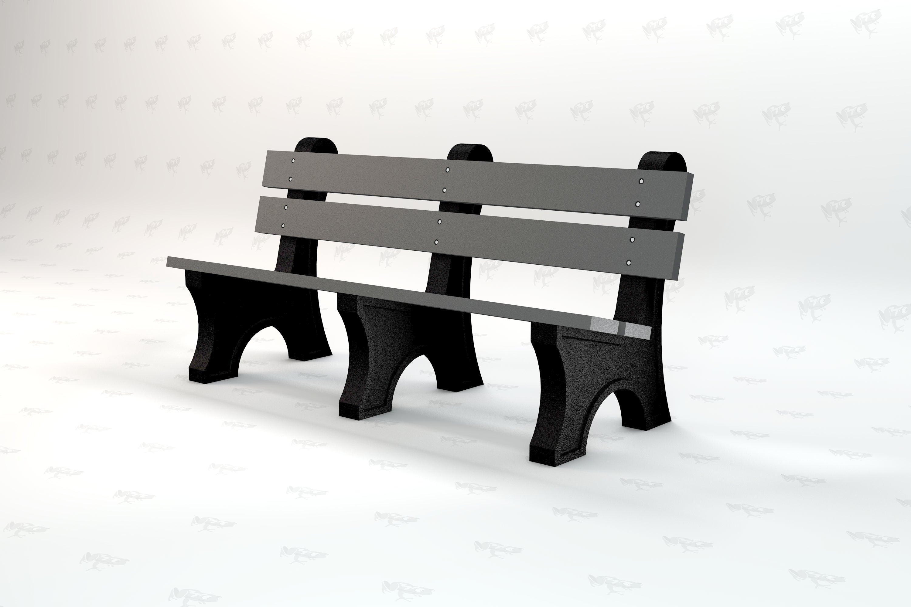 Colonial Recycled Plastic Park Bench