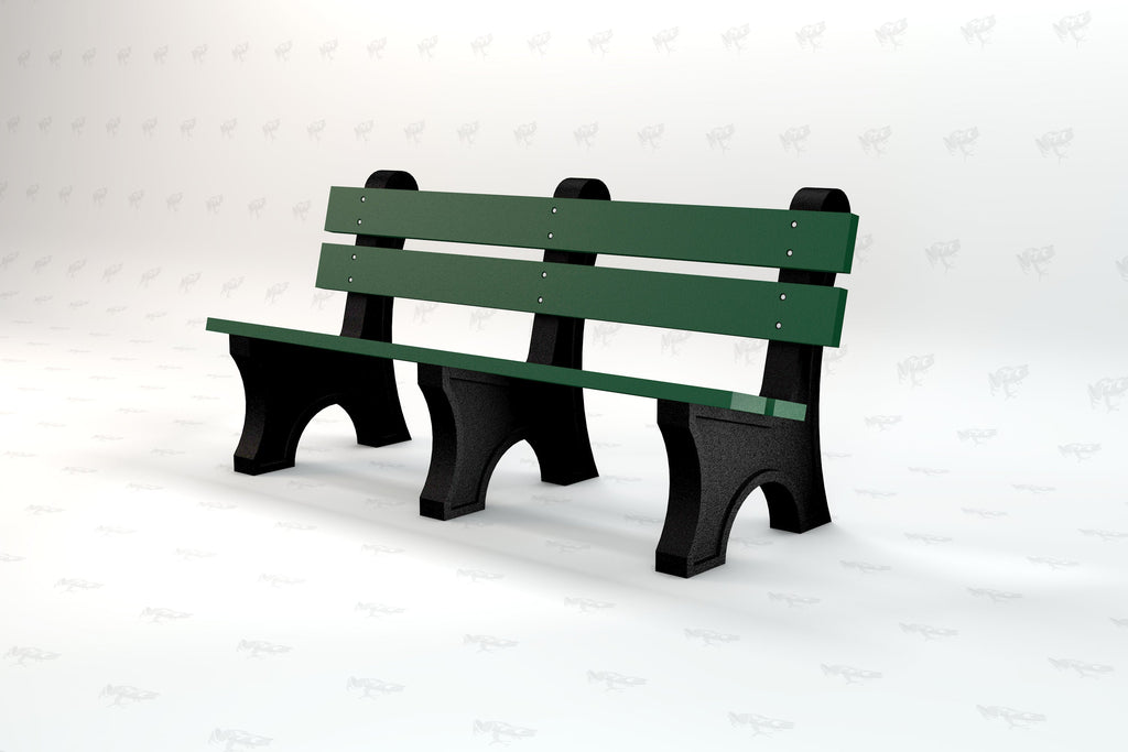Colonial Recycled Plastic Park Bench